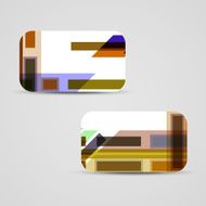 Vector business-card set for your design N221