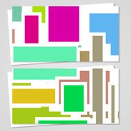 Vector business-card set for your design N224