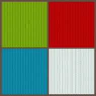 Set of color knitted backgrounds