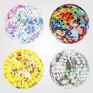 abstract color ball background