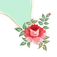 Spring flower for vintage card