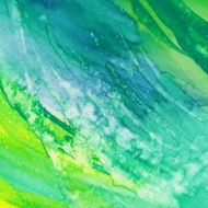Colorful brush strokes hand painted with watercolor and ink