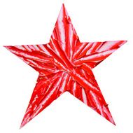 Star watercolor grung vector