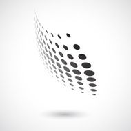 abstract black dots pattern icon for design N3