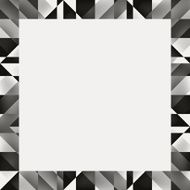 Paper with black and white frame geometric pattern N11