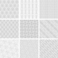 set of simple line pattern