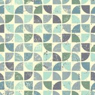 Vintage bright artificial geometric seamless pattern abstract