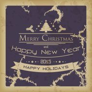 Merry Christmas vintage card