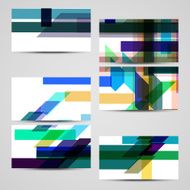 Vector business-card set for your design N230