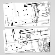 Vector business-card set for your design N239