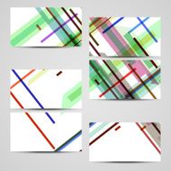Vector business-card set for your design N244