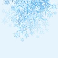 Abstract Snowflakes Background