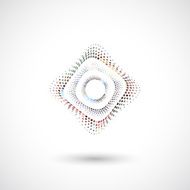 abstract color dots icon for design N15