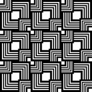 Seamless black and white pattern vector stripes geometric N2