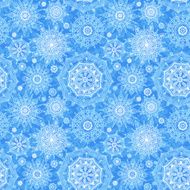 Concept seamless pattern with snowflakes N2