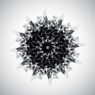 abstract black and white icon for design N3