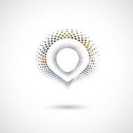 abstract color dots icon for design N16