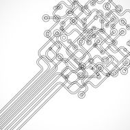 black and white breadboard background