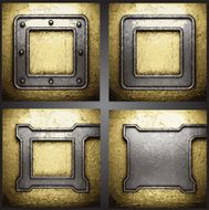 Vector golden background set N15