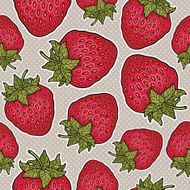 Seamless pattern with strawberries N12