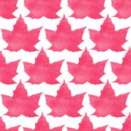 Pink leaf seamless pattern