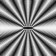 Paper with black and white chaotic starburst pattern