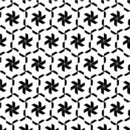 abstract black and white floral pattern background N13