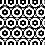 abstract black and white floral pattern background N14