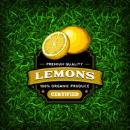 F&amp;B Labels - Lemons
