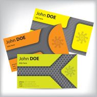 Business card set of 3