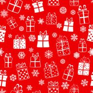 Seamless pattern of gift boxes N11