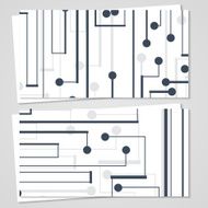 Vector business-card set for your design N245