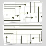Vector business-card set for your design N246