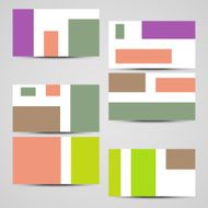 Vector business-card set for your design N249