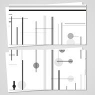 Vector business-card set for your design N252