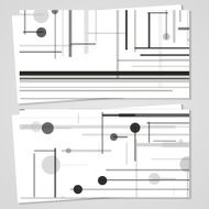 Vector business-card set for your design N253