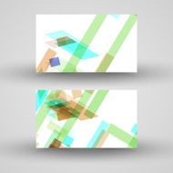 Vector business-card set for your design N258