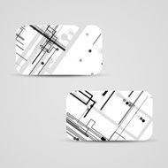 Vector business-card set for your design N261