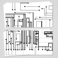 Vector business-card set for your design N263