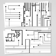 Vector business-card set for your design N264