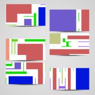 Vector business-card set for your design N267