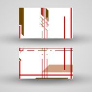 Vector business-card set for your design N268
