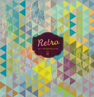 Green and blue Retro colorful triangle pattern background