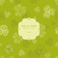green clover textile texture frame seamless pattern background N2