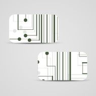 Vector business-card set for your design N270