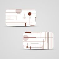 Vector business-card set for your design N271