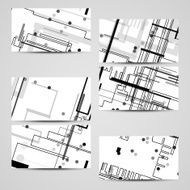 Vector business-card set for your design N279