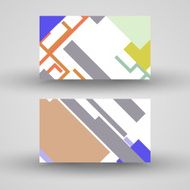 Vector business-card set for your design N280