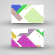 Vector business-card set for your design N281