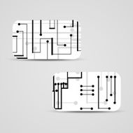 Vector business-card set for your design N282
